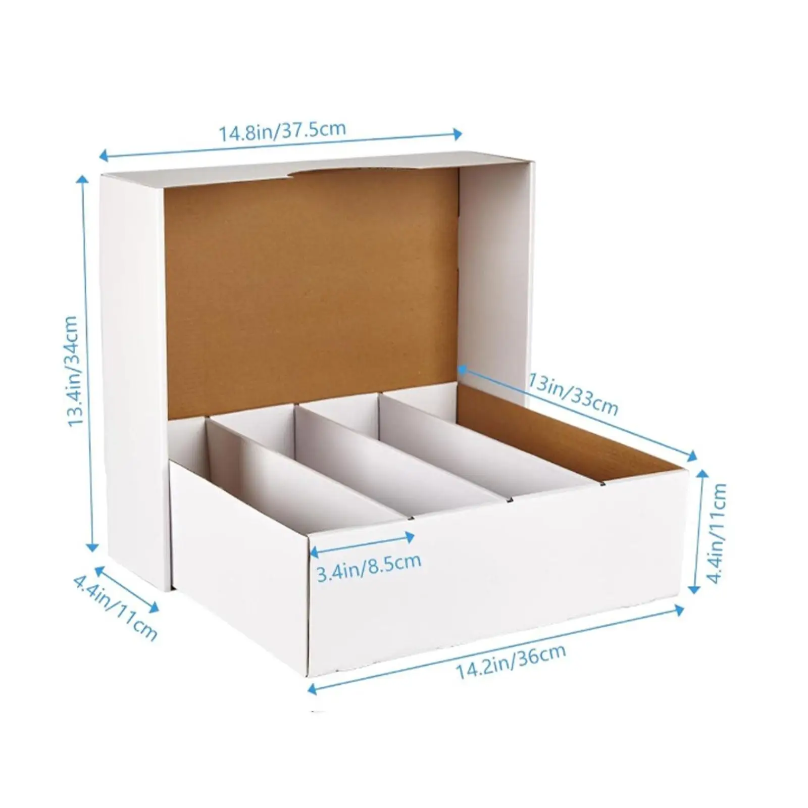 Game Card Storage Box, Organizer, Four Grids, Protector, Sorting Compartment, Card Collector for Hockey Cards, Toys