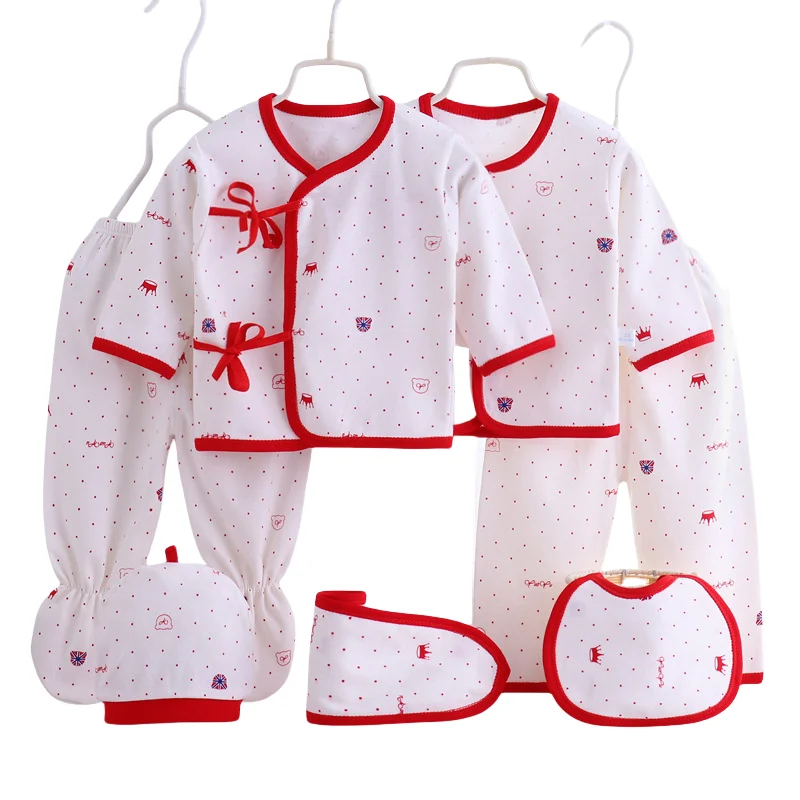 Conjunto de algodón para niña con camisa, pantalón, gorrito y babero - imagen 5