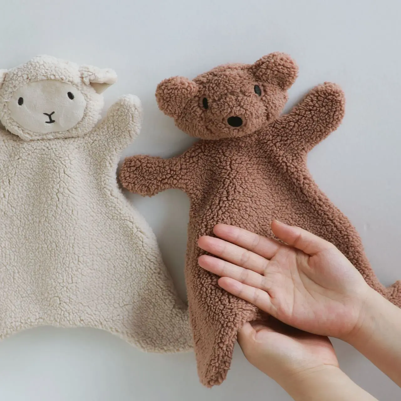 Muñeca calmante para bebé, accesorios para recién nacido, accesorios de fotografía, lindo oso, muñeca durmiente para bebé, cuidado del bebé, muñecos de peluche suaves - imagen 3