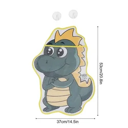 Juguetes de baño para bebé con dinosaurio, tiburón y bolsa ventosas