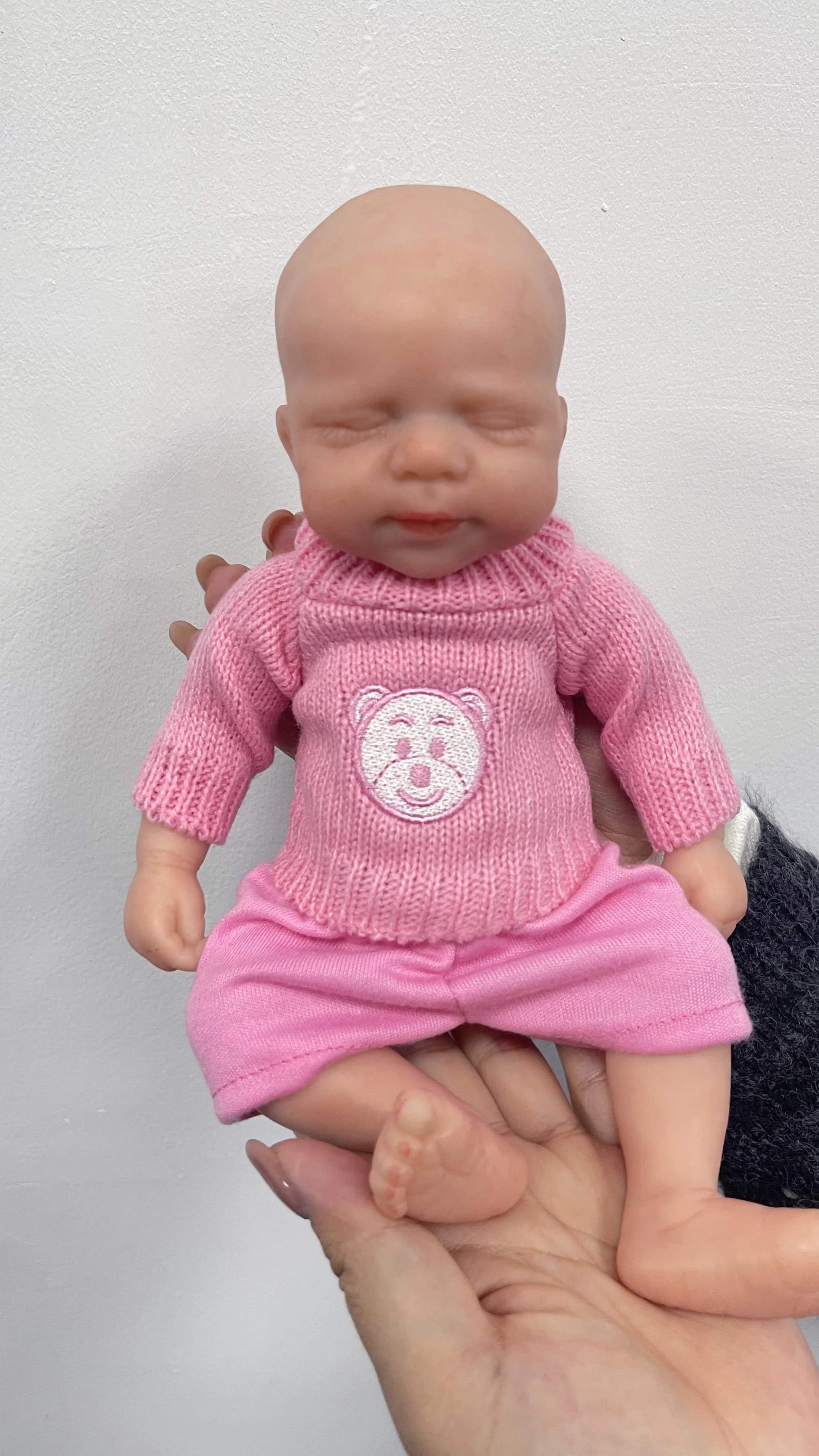 10 ''Reborn Pascale niña bebé alta calidad hecho a mano totalmente sólido platino silicona súper suave Flexible juguetes elásticos regalo - imagen 5