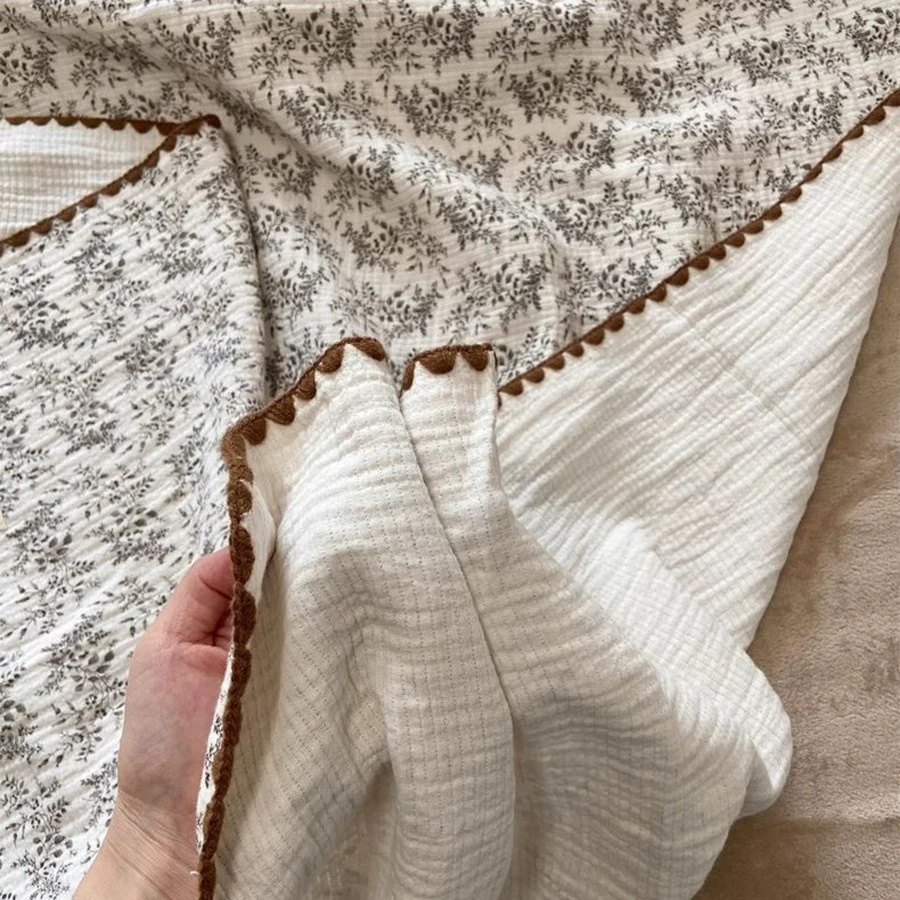 Manta envolvente de muselina Floral, Toalla de baño para bebé, manta envolvente de muselina, mantas de muselina para recién nacido, manta suave y cerosa - imagen 3