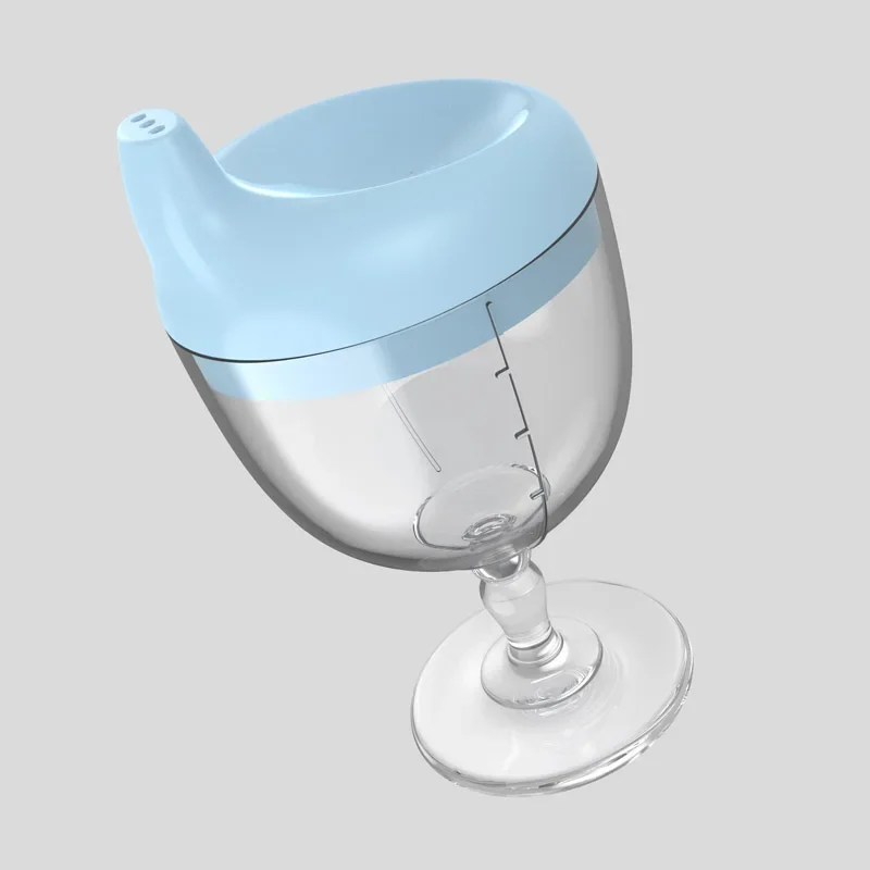 Taza de alimentación para padres e hijos, entrenador de pico de pato de 150ml, copa de vino, diseño divertido, Material duradero, juego de regalo de luna llena - imagen 5