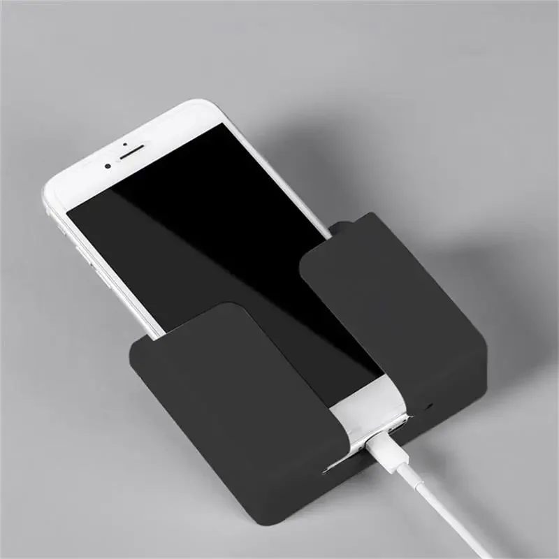 Estante para teléfono autoadhesivo, estante de almacenamiento con Control remoto para teléfono móvil, estante adhesivo para pared, accesorios de baño, 1 ud. - imagen 2