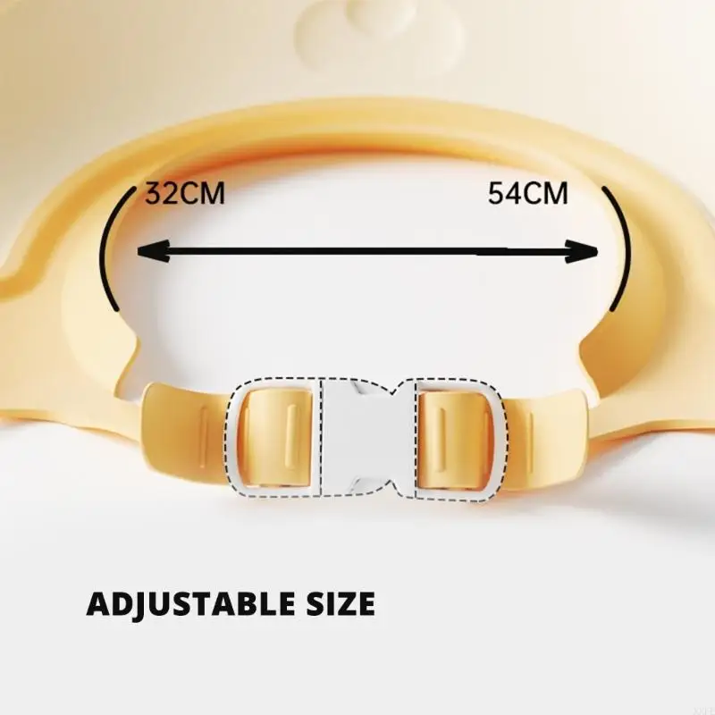 Gorro de ducha de bebé de dibujos animados, gorro de champú ajustable para niños, protector para lavado de cabello, Baby Shower, cara, cualquier sombrero protector para los ojos, 1 ud. - imagen 3