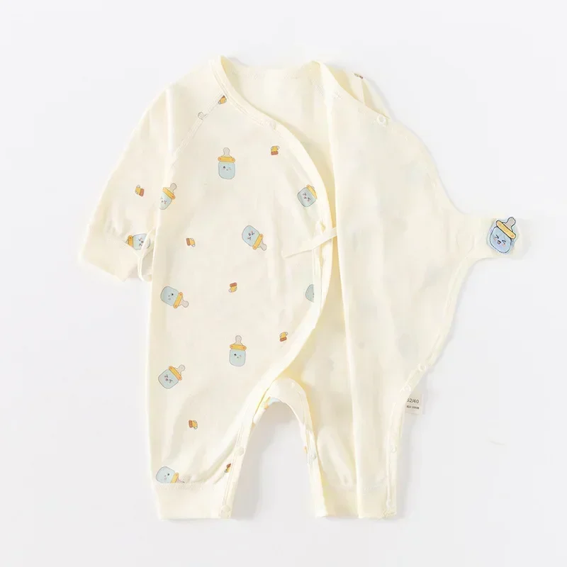 Pelele para bebé recién nacido de 0 a 6M, mono infantil con estampado de algodón, ropa informal para recién nacido, ropa para niña y niño, ropa de primavera y otoño nueva - imagen 3