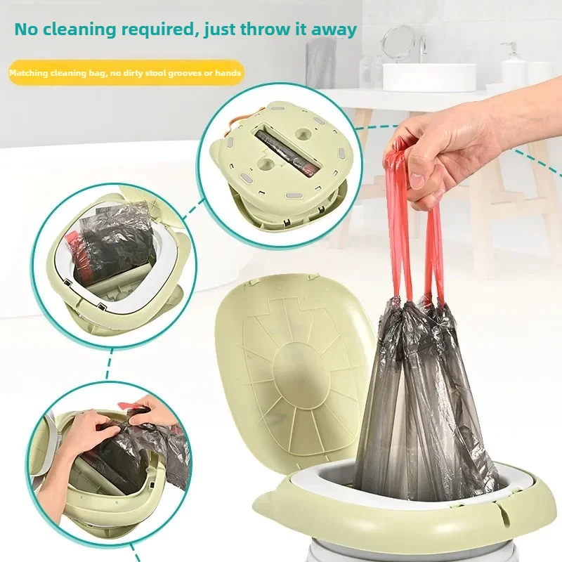 Lápiz portátil para viajes infantiles, inodoro plegable para entrenamiento de automóviles, camping, baño interior y exterior para bebés y niños - imagen 4