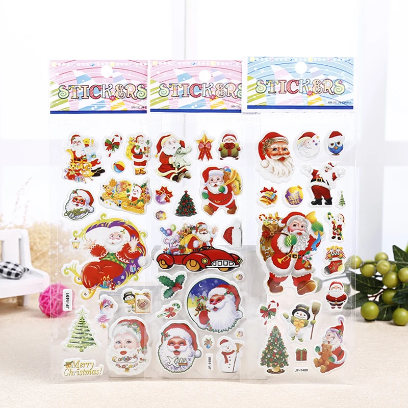 Pegatinas infantiles Papá Noel animadas para álbum de recortes - imagen 5