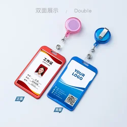 Portatarjetas retráctil con clip – Funda para tarjetas