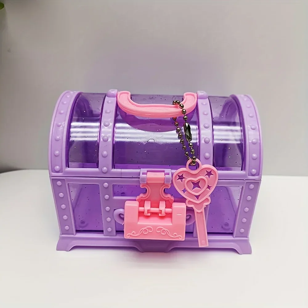 Joyero infantil con rosas para niñas, cofre con cerradura - imagen 4