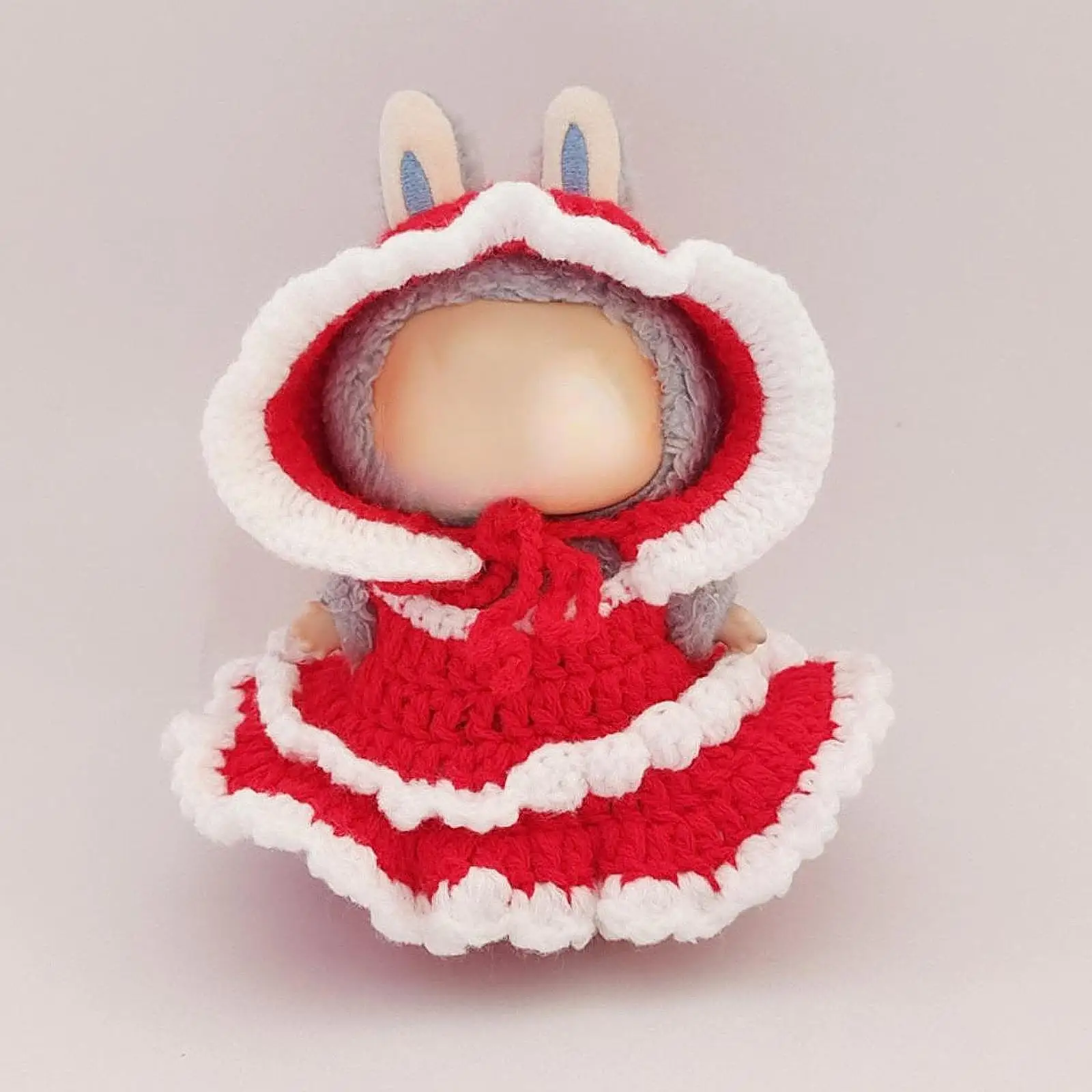 Plush Doll Clothes for 15-17cm Doll Comfortable Dress with Hat Dress up Photo Props DIY Stylish Doll Clothing for Girls Gift
