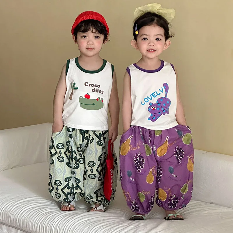 Conjunto infantil de verano con estampado de frutas - imagen 3