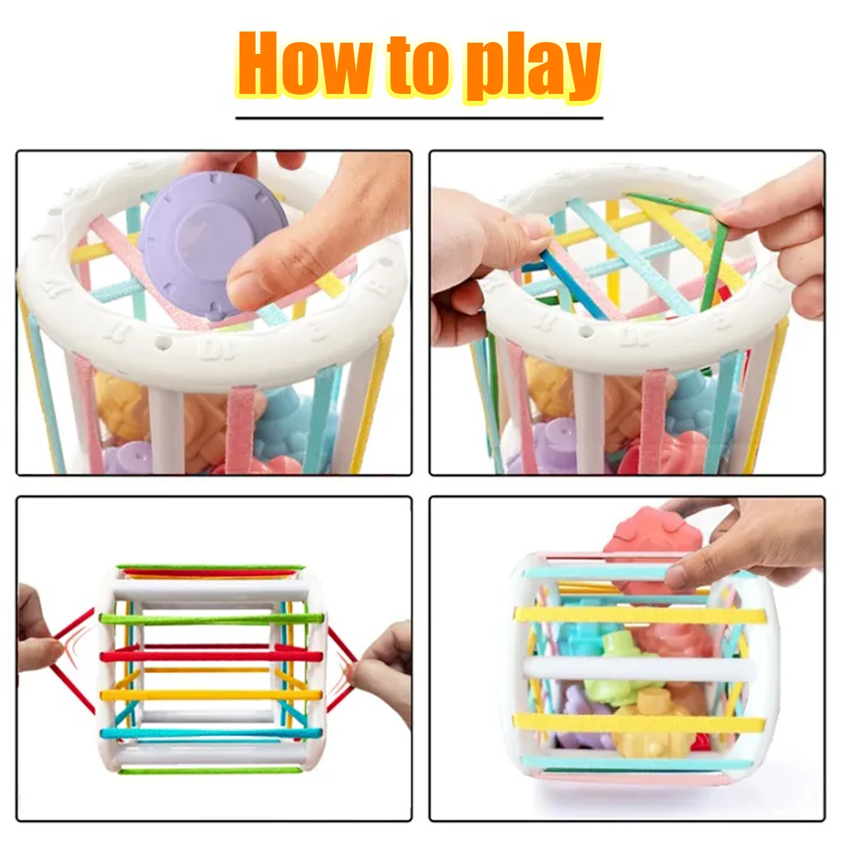 Bloques Montessori apilables para la estimulación sensorial del bebé - imagen 4