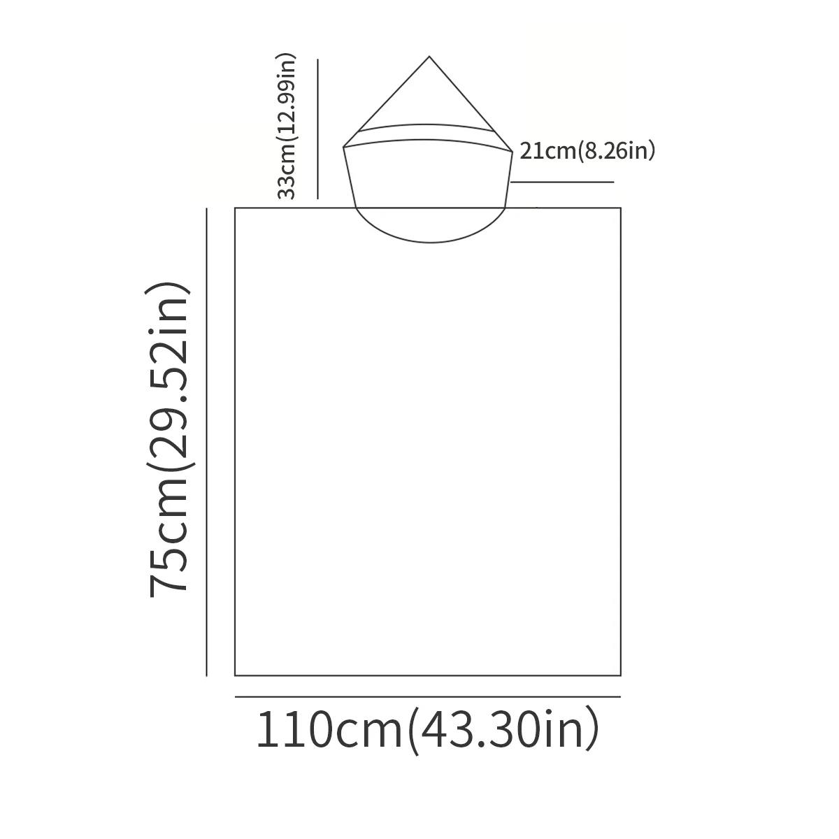 Albornoz niños capucha impermeable – Microfibra playa piscina