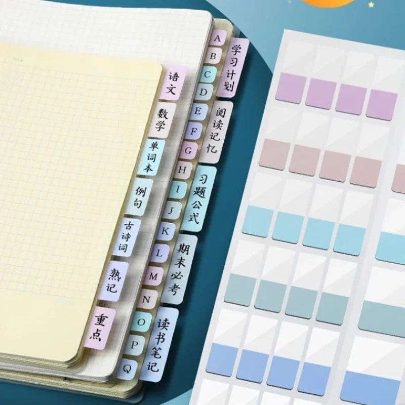 240/120/60 Uds. Pestañas adhesivas de índice adhesivo de colores claros, 3 tamaños, 6 colores, etiquetas de bandera de archivo reutilizables grabables para volver a la escuela - imagen 5