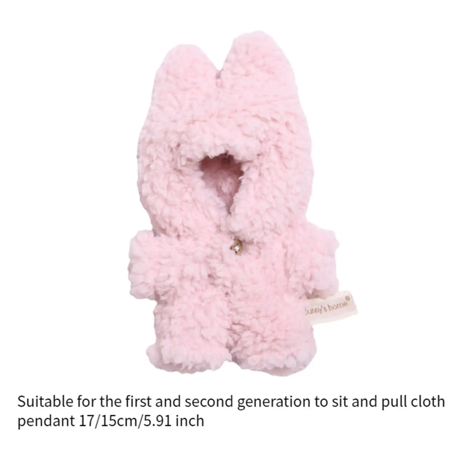 Plush Figure Romper Fashion Kids Hands on DIY Flexibility Imagination Photo Props Costumes Doll Clothing Doll Jumpsuit for 17cm