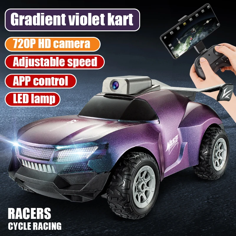 Violet with  camera