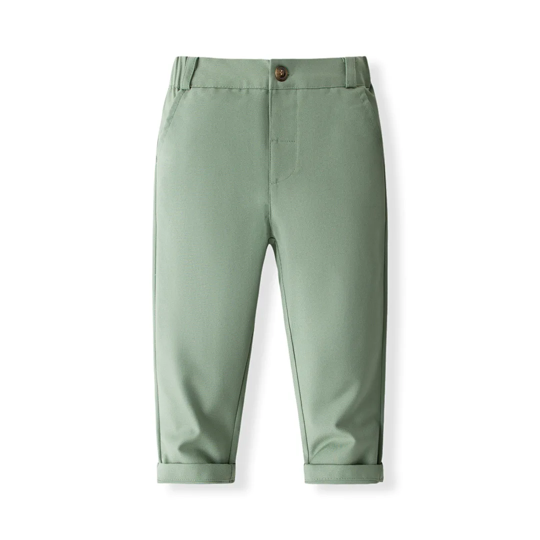 Conjunto de bebé niño primavera-otoño chaleco con corbata y camiseta - imagen 5