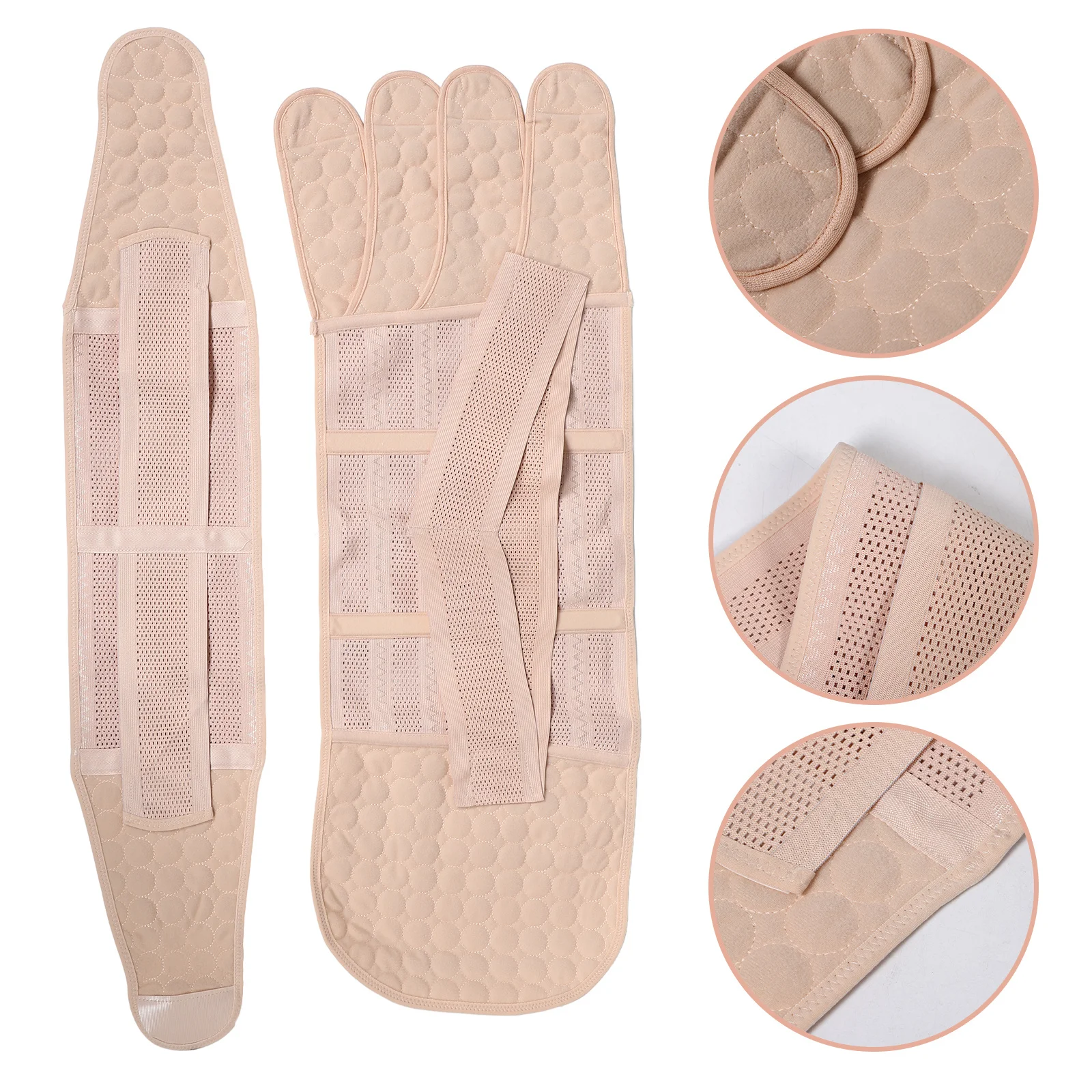 Envoltura del vientre posparto Beige M cinturón de soporte de pelvis de cintura transpirable después del nacimiento faja de cintura banda de recuperación Postnatal