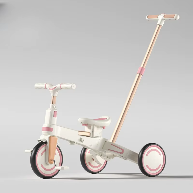 Triciclo convertible infantil con asiento ajustable y capota - imagen 2