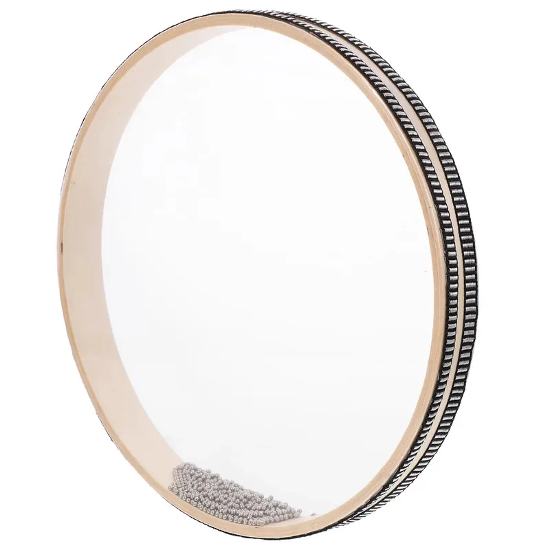 Tambor de mano, juguete musical de Aprendizaje Temprano, cuentas de ola de mar, juguete de percusión para bebé, instrumento Musical educativo para niños pequeños, pandereta - imagen 4