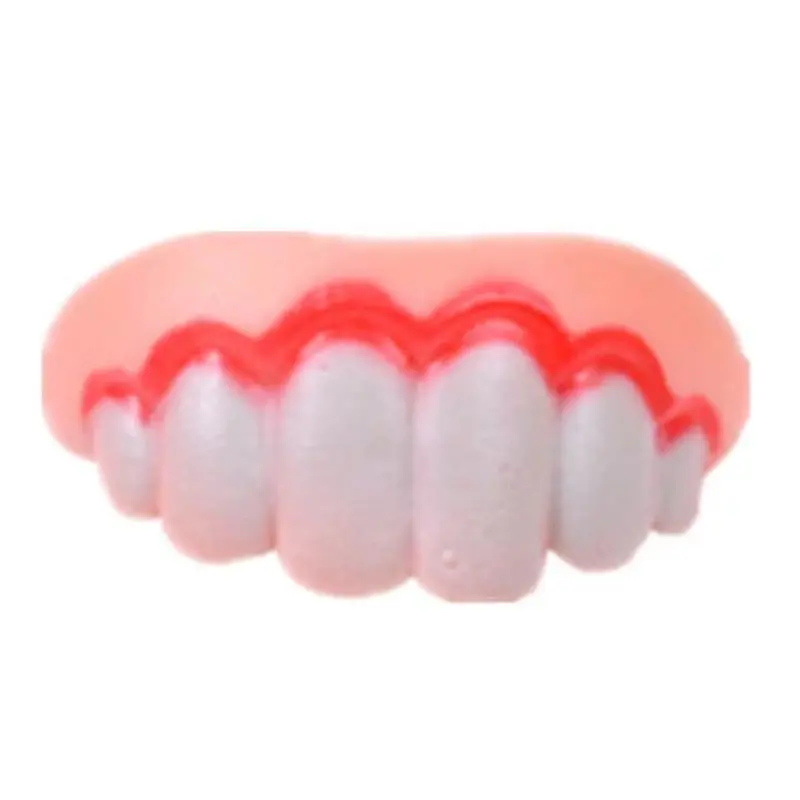 Dientes postizos divertidos para perros, suministros de decoración de mascotas, dentaduras delicadas, Cosplay de Halloween, juguetes de humanos y vampiros - imagen 5