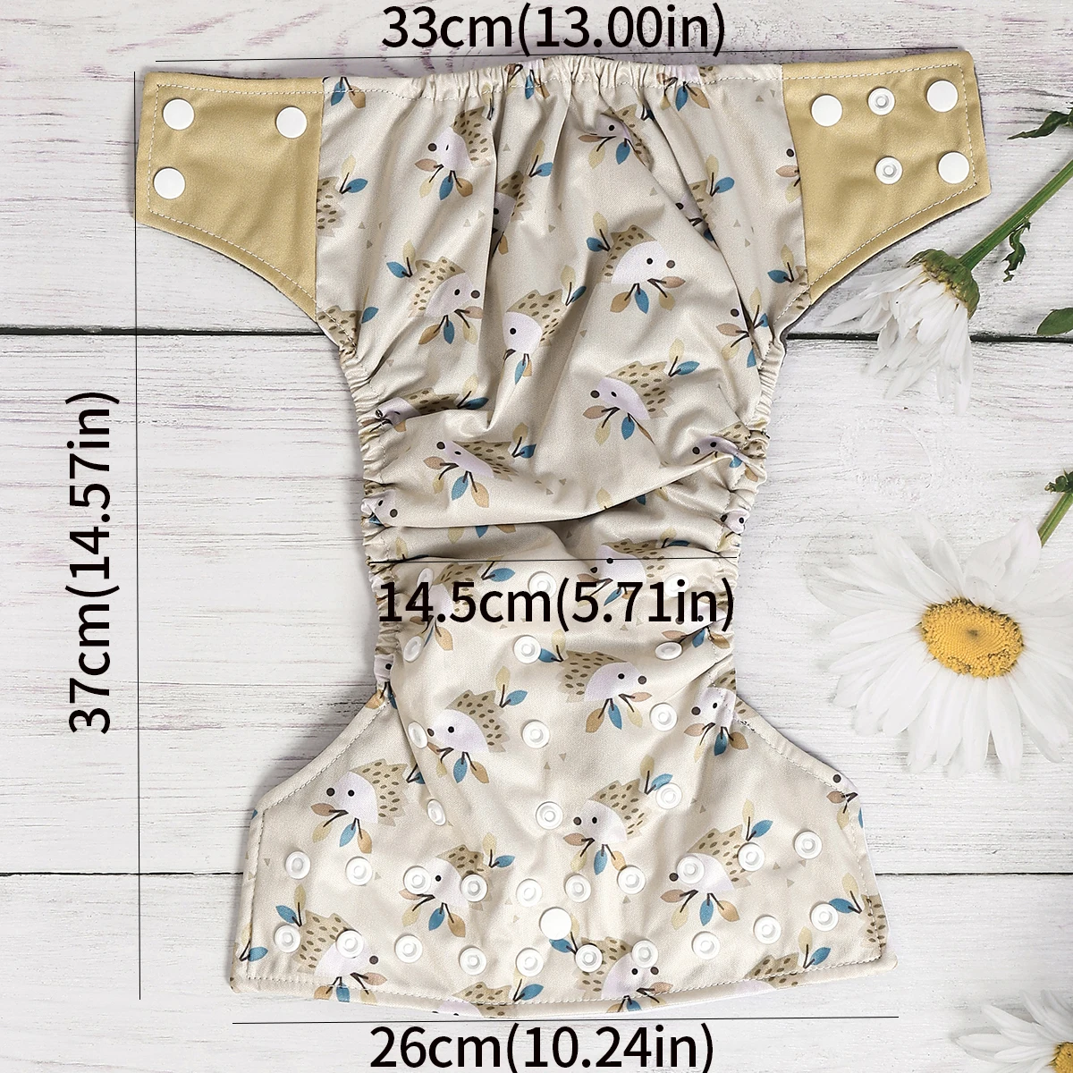 Pañales de tela con bolsillo interior para bebé de carbón de bambú Elinfant, pañal de tela impermeable para bebé, pantalones de entrenamiento lavables ajustables - imagen 2