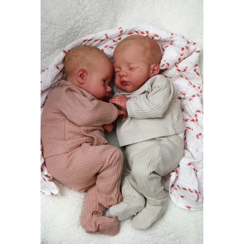 Muñecas reborn gemelas Irys y Lily realistas artesanales - imagen 4