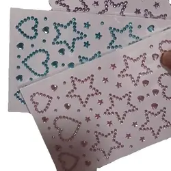 Pegatinas decorativas 3D cristalacrílica – Estrellas y corazones para manualidades