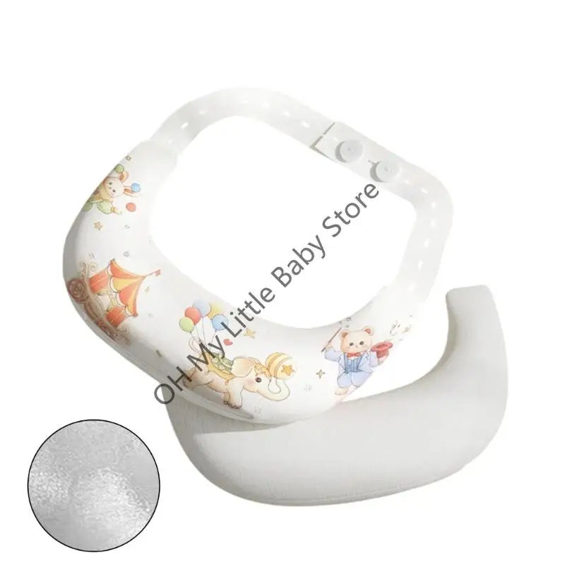 M76C Cotton algodón lavable Corcha almohada Necks Soporte para desarrollo saludable - imagen 4