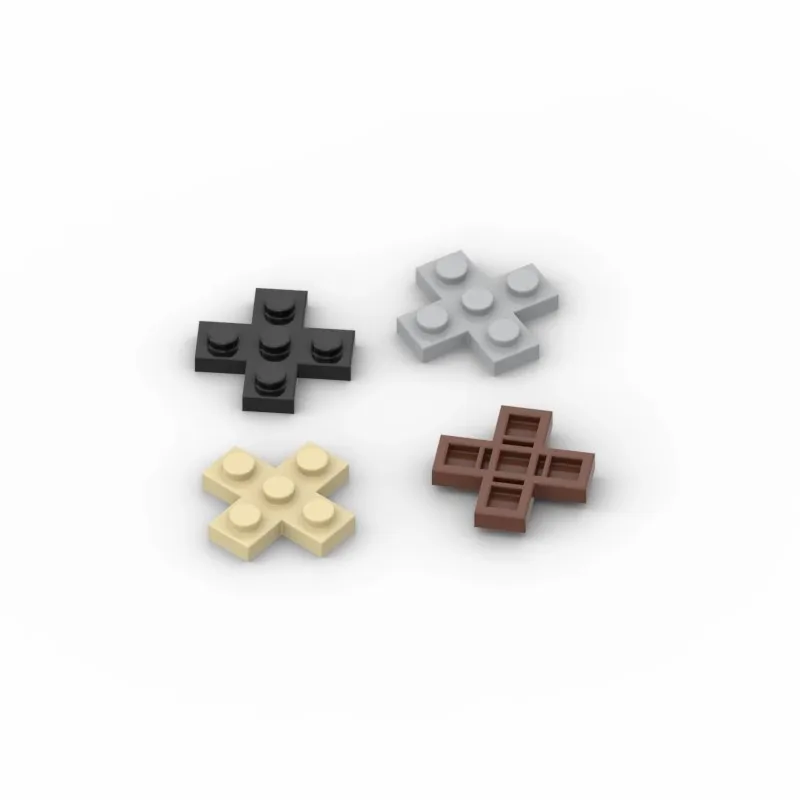 20 piezas MOC-rompecabezas de bloques de partículas de bambú, compatible con matoni fai da te Assmble, rompecabezas de cervello giocatt, 15397 piastra 3x3 croce