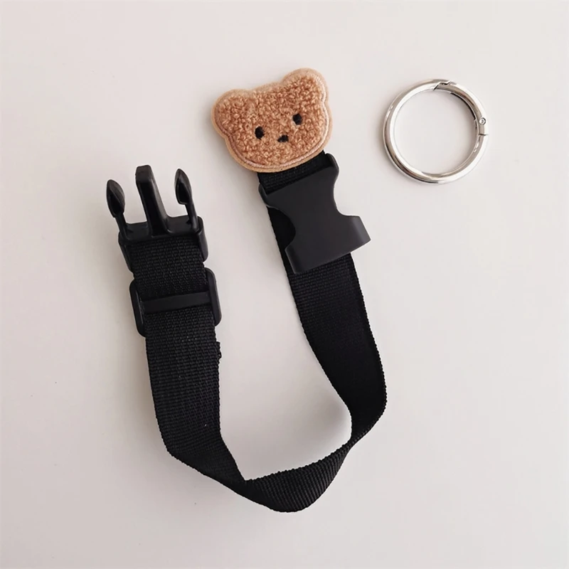 Gancho portátil para cochecito de bebé, accesorios de viaje, correa de equipaje antirrobo, soporte para cinturón de maleta, correa de Clip de transporte de equipaje resistente - imagen 2