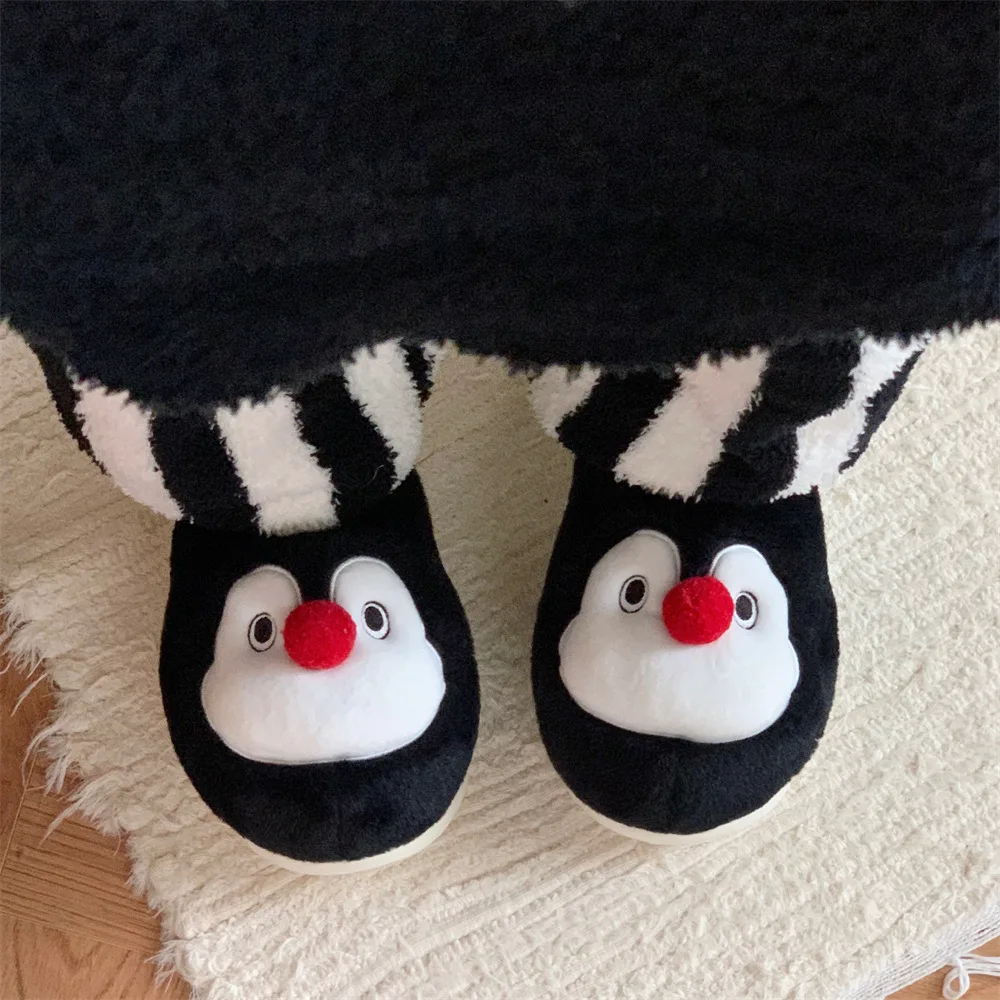 Zapatillas mullidas con pinguino - para casa, suela EVA suave - imagen 3