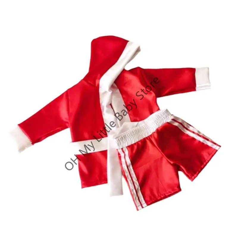 Disfraz boxeo recién nacido M76C para accesorios creativos tela suave 0-6 meses - imagen 5