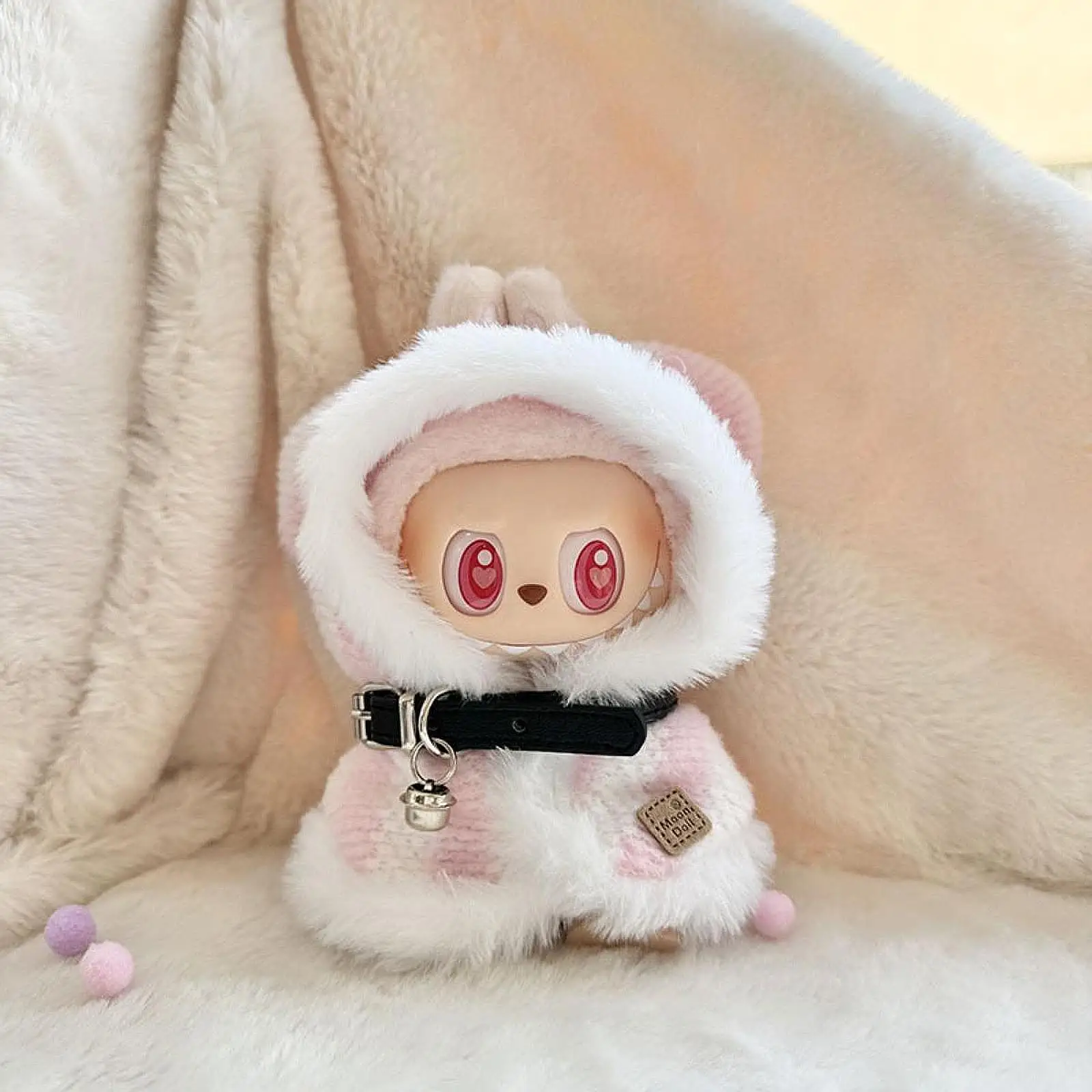 Pendant Doll Hoodie Cloak Cosplay Dress up Fashion Hooded Cape 6.69inch Birthday Gifts Make Your Own Doll Kids Toy Party Favor