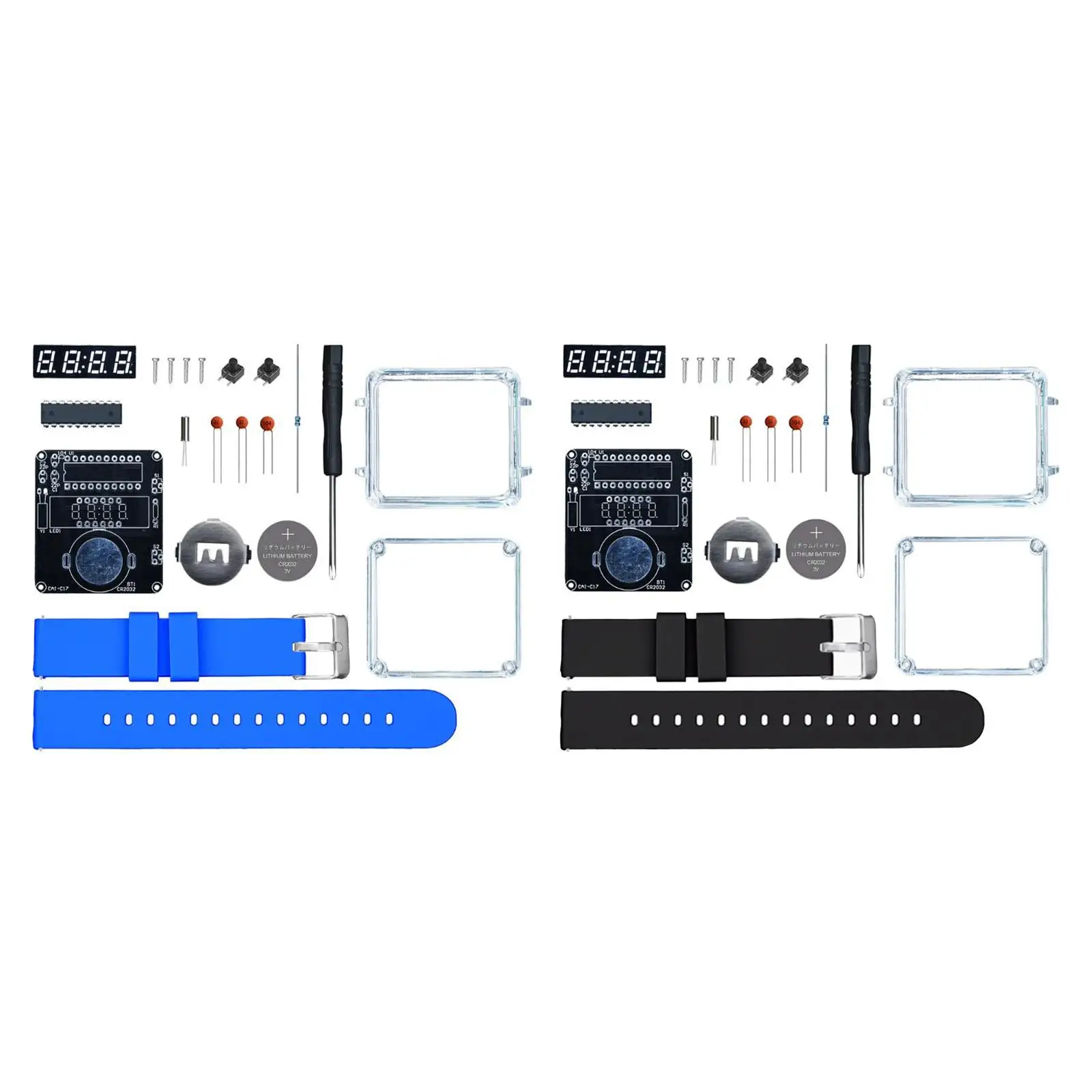 Kit de reloj electrónico DIY, montaje de soldadura, juguete físico, creatividad multiusos, LED - imagen 3