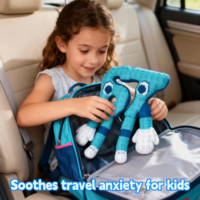 2026 Juguete de peluche de anime Robar A Brainrot Plushies - Azul No. 67 lindos juegos de muñecos de peluche que rodean el regalo de cumpleaños de Navidad para niños - imagen 5