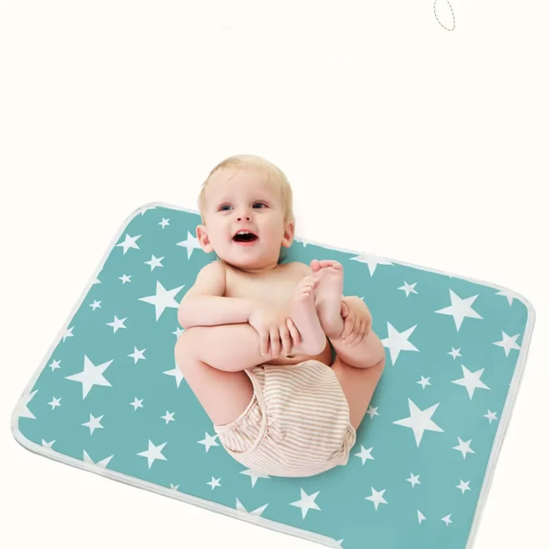 Almohadilla de repuesto para pañales de bebé, almohadilla de 50x70cm, portátil, plegable, lavable, impermeable, colchón de viaje, almohadilla de suelo reutilizable - imagen 2