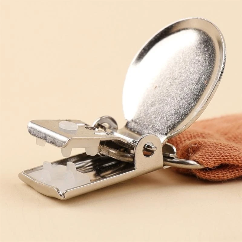 M76C 6 uds. Clip para chupete bebé, mordedor algodón, correa para chupete, Clip para chupete bebé, cadena chupete, - imagen 5