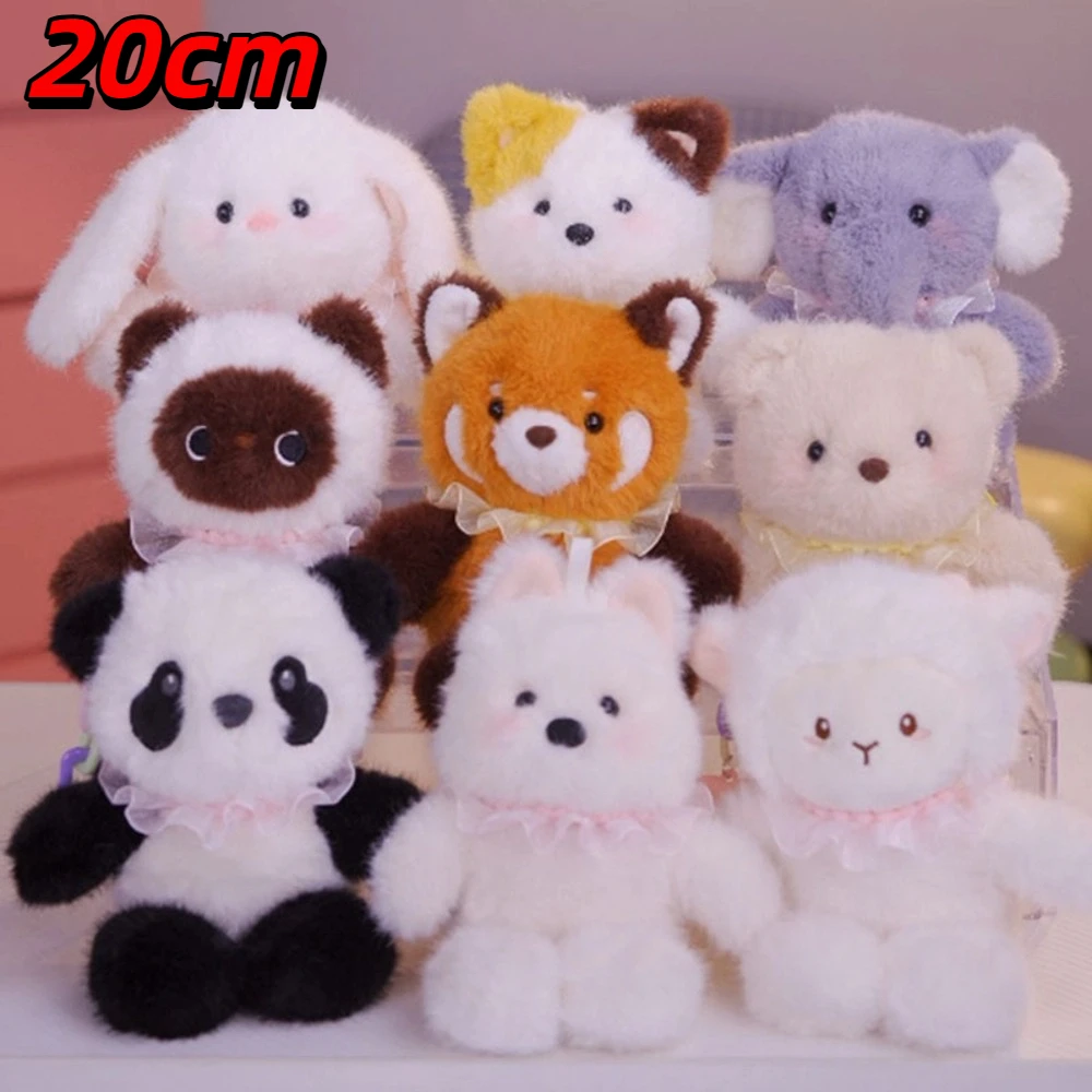 Juguete de peluche de tamaño de 20cm, Animal relleno, Material suave, muñeca de peluche, serie para correr, llavero con colgante, accesorios de moda - imagen 4