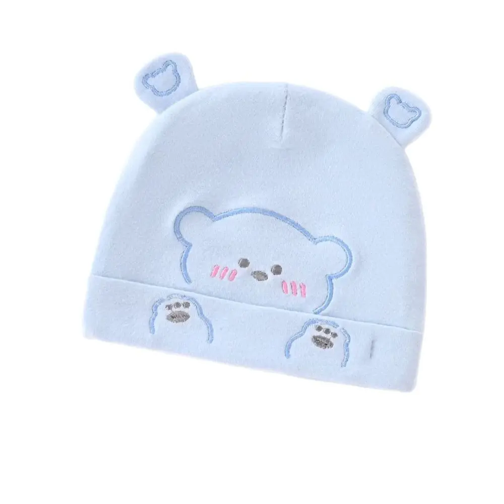 Gorro Fetal de algodón con protección para la cabeza para recién nacido, gorros para bebé de 0 a 6 meses, gorro infantil suave y transpirable cálido para primavera