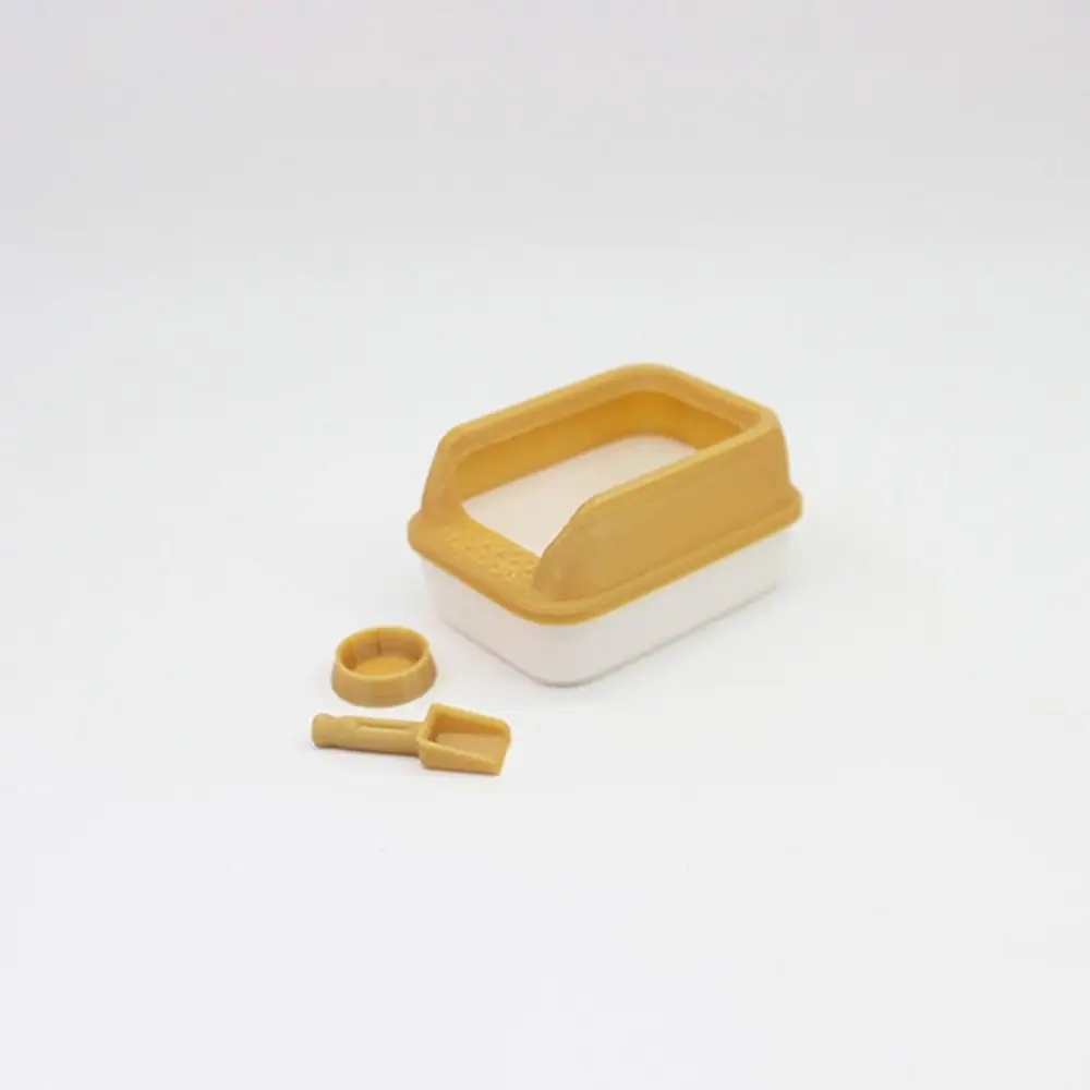 Caja de arena para gato en miniatura de casa de muñecas - imagen 5