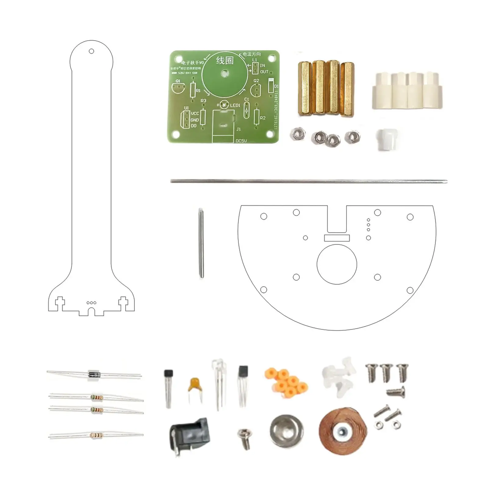 DIY Magnetic Pendulum Physics Kits Toy for Creative Gift Ages 7-14 Years