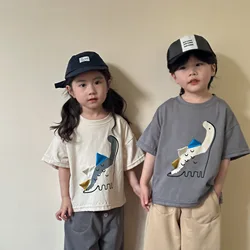 Camiseta dinosaurio niño algodón MILANCEL verano 2-7 años