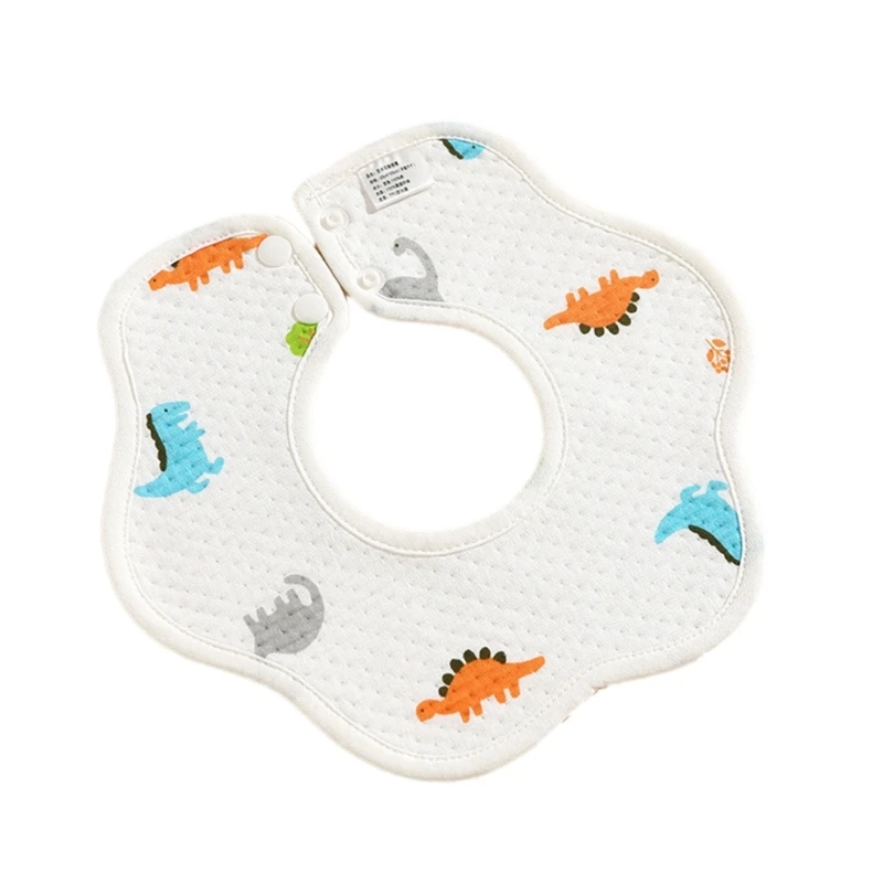 Baberos de muselina de algodón para bebé recién nacido, Baberos Unisex para dentición y goteo, Baberos suaves y absorbentes para bebés, QX2D - imagen 5