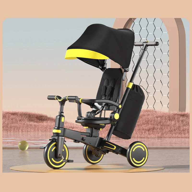 Kinderpedaaldriewieler parasol solar plegable para carrito bebé - imagen 5