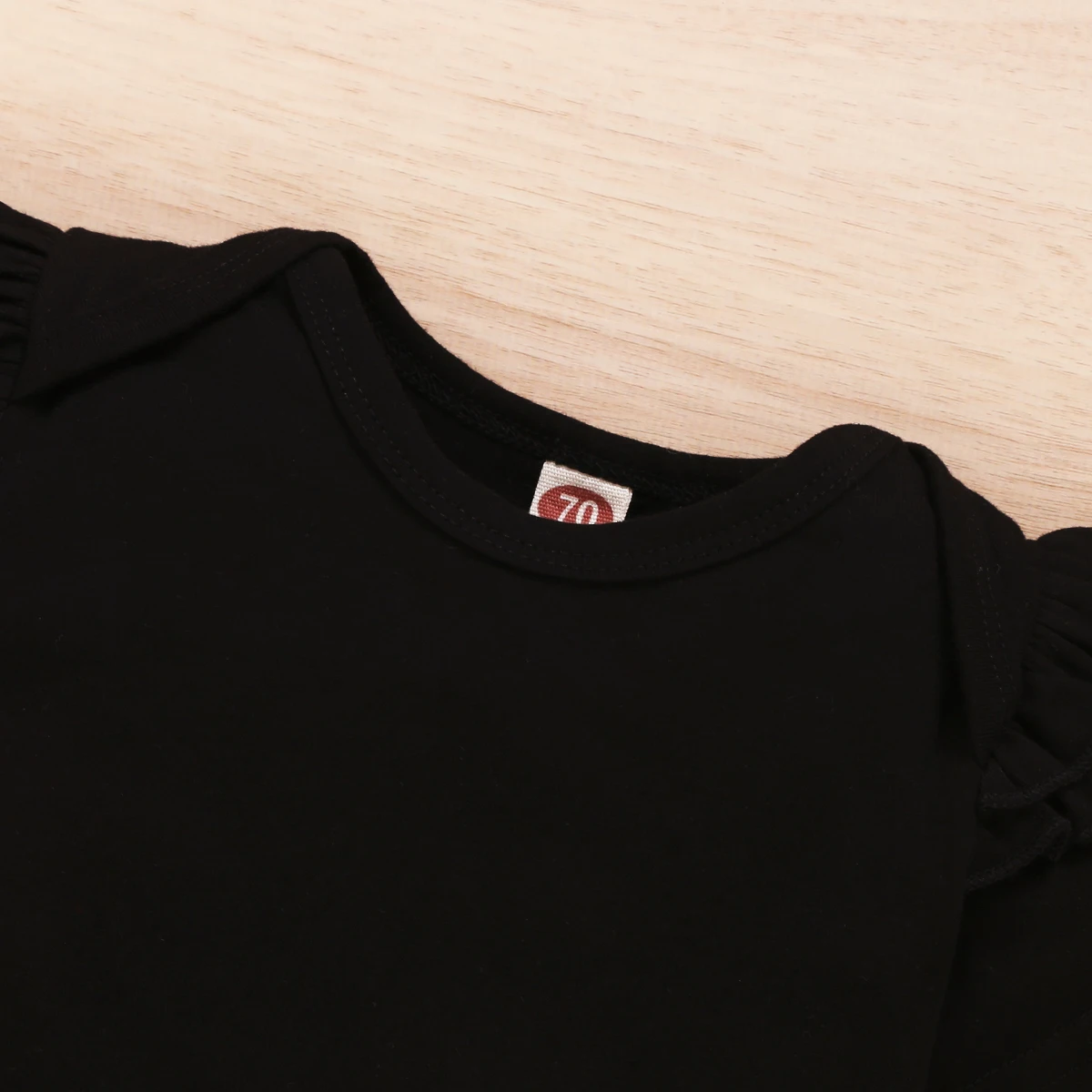 Conjunto de bebé niña de 0 a 18 meses, mono negro de manga corta, pantalones cortos de lunares y diadema, moda de verano para niña pequeña, ropa de 3 uds. - imagen 5