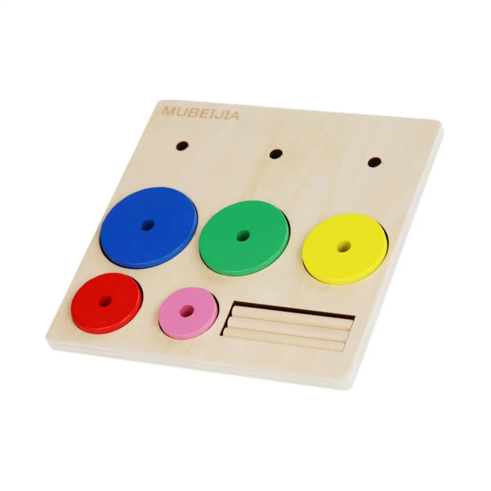 Wooden Sorting and Stacking Toys Activity Game for 3 4 5 Year Old Kids Baby