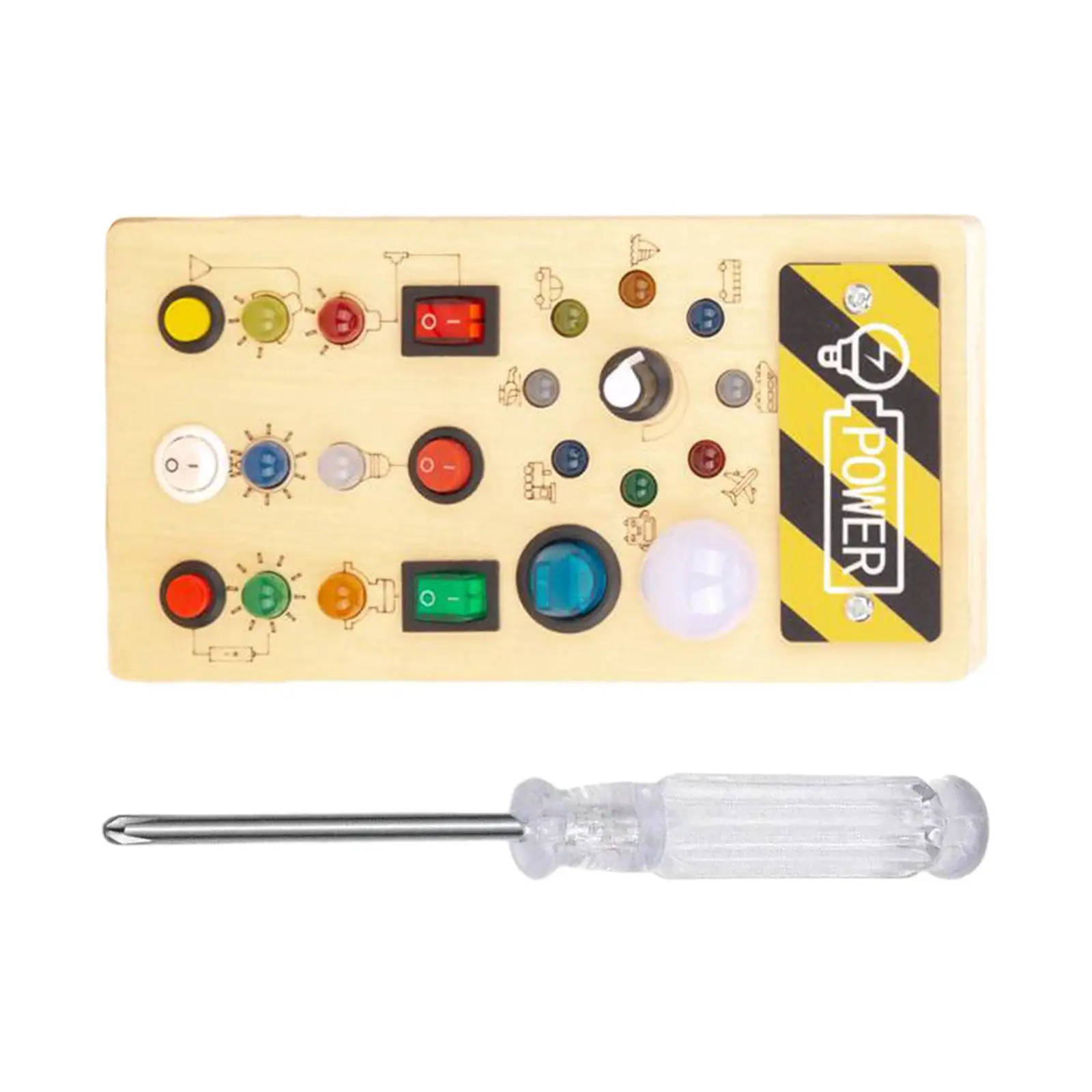 Montessori LED Busy Board Sensory Board Early Educational Baby Travel Toys for Travel Kids Children Preschool Birthday Gifts