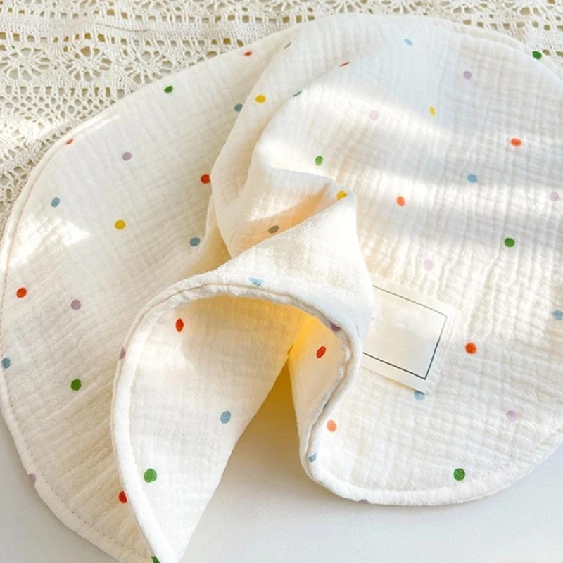 Almohada plana M76C para bebé, almohada 8 capas dibujos animados para recién nacido, paño para eructar con absorción y - imagen 5